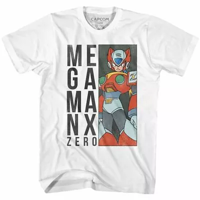 Mega Man Zerobox White Adult T-Shirt • $22.50