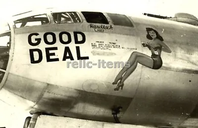 Ww2 Picture Photo Ususaaf Bomber B-29 Nose Art Good Deal 7108 • $5.90