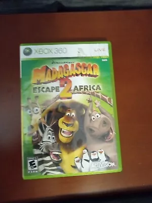 Madagascar: Escape 2 Africa (Microsoft Xbox 360 2008) Complete Tested & Working • $12