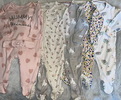 Baby Girls Play Suits/sleepsuits Age 3-6 Months • £5