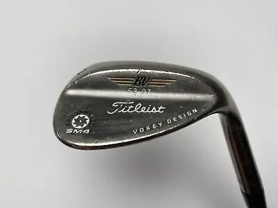 Titleist Vokey Spin Milled SM4 Black 62* 7 Bounce Wedge Steel Mens RH • $39.80