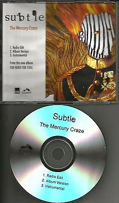$22.49 • Buy SUBTLE Mercury Craze W/RARE EDIT & INSTRUMENTAL USA 2006 PROMO DJ CD Single MINT