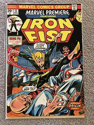 Marvel Premiere #15 | 1st App Iron Fist | MVS Intact | Marvel Comics 1974  VF/NM • $309.95