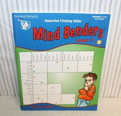 Critical Thinking Co.™ Deductive Thinking Skills MIND BENDERS - Grades 7-12+ • $5
