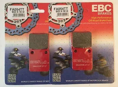EBC Carbon FRONT Disc Brake Pads (2 Sets) For YAMAHA YFZ450 B / D (2013 To 2014) • £34.99