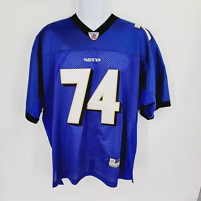 Michael Oher #74 Baltimore Ravens Jersey Reebok On Field Size 50 - Stitched Sewn • $30