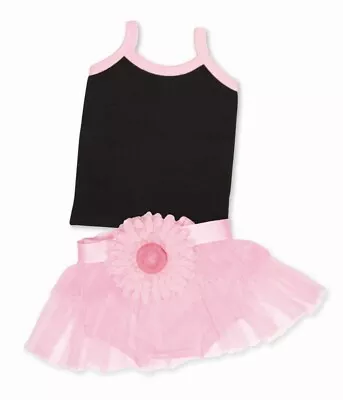 Mud Pie Baby Perfectly Princess Ballet Tutu Skirt Set Pink 2-Piece 0-6 Months • $12.47