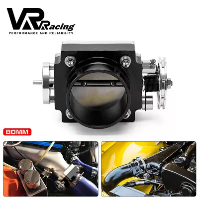 Universal 80MM 3.15 Throttle Body High Flow Aluminum FOR Intake Manifold Q45 TPS • $58