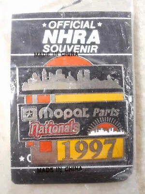 1997 Mopar Parts Nationals  Nhra Drag Racing Event Hat Pin New / Sealed • $12.59