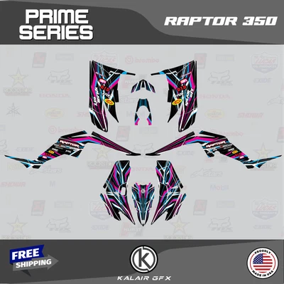 $144.99 • Buy Graphics Kit For YAMAHA RAPTOR 350 GRAPHICS (16 MIL) Prime-CM