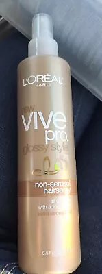 L'Oreal Vive Pro Glossy Style Non-aerosol 24 Hr Hairspray 8oz Extra Strong Hold • $11