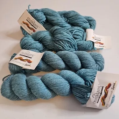 Lot Of 4 Cascade Yarns 220 Superwash  100% Merino Wool 50 G / 1.75 Oz #1910 Blue • $29.99