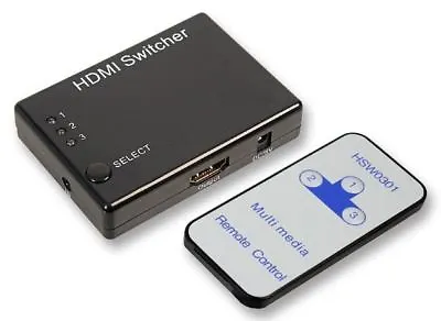 £31.88 • Buy PRO SIGNAL - 3 To 1 HDMI Auto Switch With Remote
