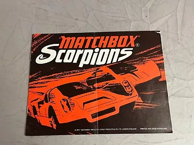 Matchbox Scorpions Track Layout Booklet 1971 • $45