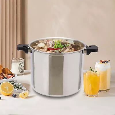 23 Quart Large Capacity Pressure Canner Cooker With Gauge Release Valve Silver • $97.76