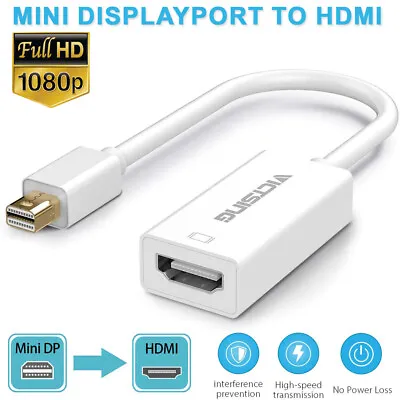 VictSing Mini Display Port DP ThunderBolt To HDMI Adapter Cable Macbook Pro IMac • £4.89