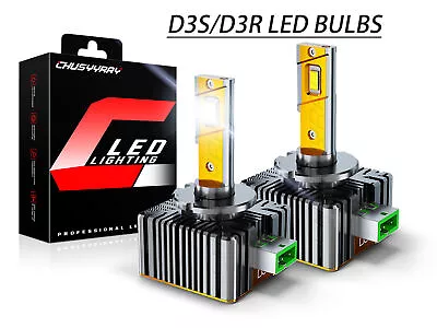 Pair D3S D3R LED Headlight Bulbs Kit For Ford Mustang 2013-2018 High&Low Beam • $59.99