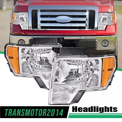 $85.79 • Buy 2pcs Headlights Headlamps Head Lamps Fit For 09-14 Ford F150 F-150 Replacement 
