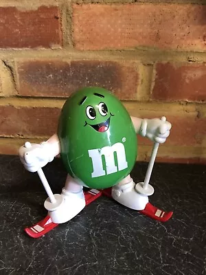 £4.99 • Buy Retro Vintage 1991 M&M Mars Chocolate Dispenser Collectable - Green Ski