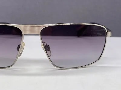 Mexx Sunglasses Men Rectangular Silver Black Biker Full Rim 6120 • $83.65