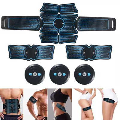 Rechargeable EMS Abdominal Muscle Toning Trainer ABS Stimulator Toner Fitness US • $13.49