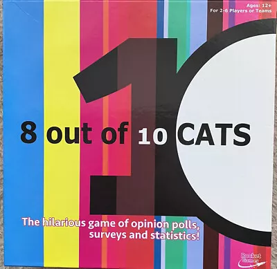 8 Out Of 10 Cats -  Board Game  - In Excellent Condition 12 Years + • £14.99