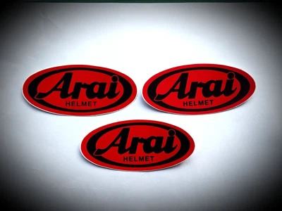 £3.29 • Buy ARAI CRASH HELMET SUPER MOTORBIKERS TT MOTOGP RACING VINYL DECAL STICKERS X 3