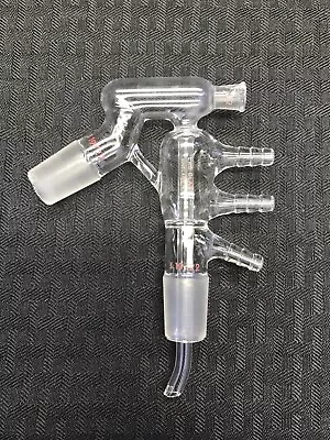 $71.99 • Buy WILMAD LABGLASS Glass 19/22 Short Path Compact Vacuum Distillation Head 7/12 C