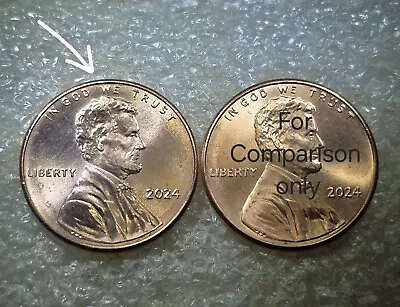 2024P BU Lincoln Cent Variety/Error DDO & DDR|Double Ear|RED BEAUTY • $24.99