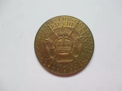 Great Britain Edward VIII Intended Coronation Medal Commemorative 1937 • $29.99