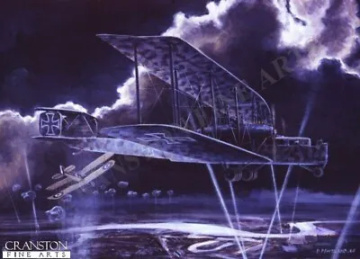  Aviation  Art Post German Zeppelin Staaken R.IV Bomber World War One • £3