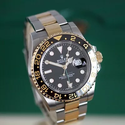 Rolex GMT-Master II Men's Black Watch - 116713LN B+P 2018 • £11950