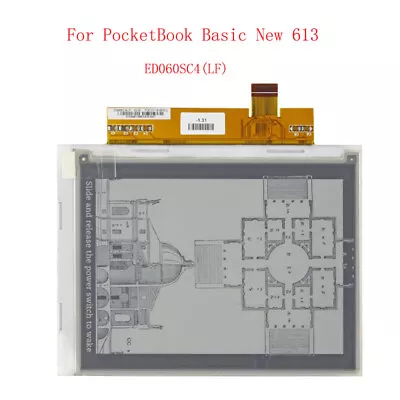 6  Eink Screen ED060SC4(LF) For PocketBook Basic New 613 Ebook Reader Display • $30.99