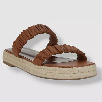 $102.48 • Buy $295 Staud Women's Brown Maya Leather Espadrille Sandals Shoes Size US 6/ 36 EU