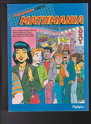  Puzzlemania + Math = Mathmania Paperback  By Editor-Jeff O'Hare 2000 • $4