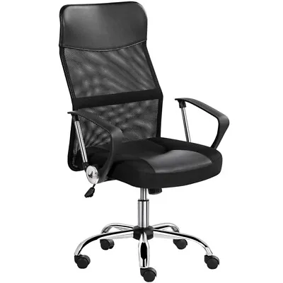 Home Office Chair Computer Desk Chair Adjustable Study Chair W/ Armrest For Work • £45.99