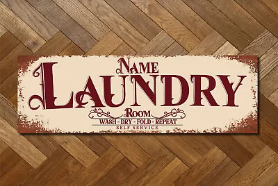 £6.95 • Buy Personalised Door Room Sign Washing Laundry Shop Custom Gift Decor Foamex Plaque