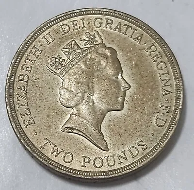 United Kingdom 🇬🇧 Two (2) Pounds Coin 1986 (commemorative Issue) • $12.49