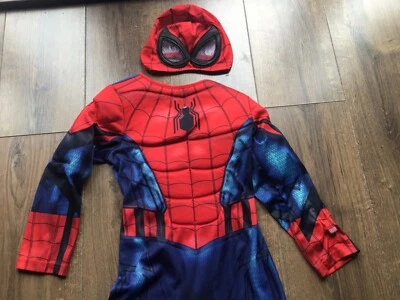 £4.99 • Buy Marvel Spiderman Spider-Man  Fancy Dress Up  Costume  Age 5-6 Years