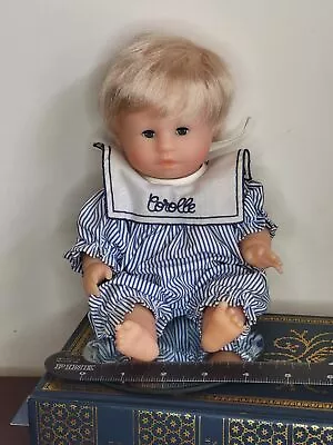 Corolle Catherine Referbert Boy Doll Vintage1990s Blonde Stripes Vinyl 9  • $34.99