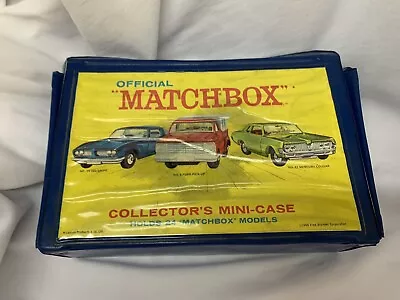 VINTAGE 1960's MATCHBOX LESNEY CAR LOT OF 24 CARS AND COLLECTOR'S CASE! Rare! • $250