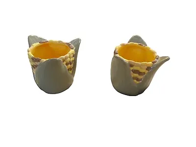 Vintage Hallmark Indian Corn Pair Tealight Votive Holders Thanksgiving Y • $16.99