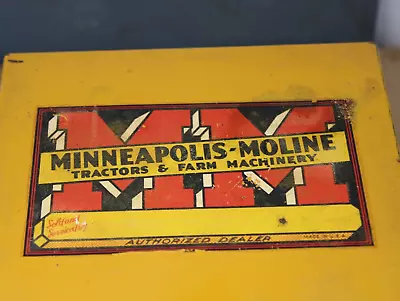 1947 MINNEAPOLIS MOLINE VALLONIA IN Old File Box W/ Letter Of Authentication • $128