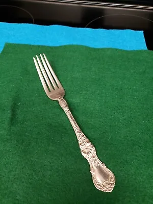 1835 R Wallace A1 Silverplate FLORAL PATTERN. Dinner Fork.  7 1/4 Inches Long. • $11