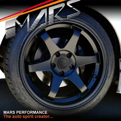 MARS MP-37 18 Inch JDM Black Wheel Rims 5x114.3 Z33 Z34 R32 R34 R33 S15 S14 TE37 • $1199.99