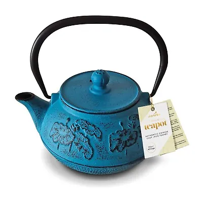 Chinese Tiffany Blue Cast Iron Teapot 900ml • £19.99