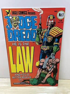 Judge Dredd #1 1983 Eagle Comics Book  1st US App Judge Joseph Dredd • $39.99