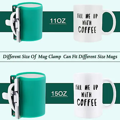$21.70 • Buy 2X 3d Sublimation 11oz Heat Press Printing Mug Clamp Wrap Mug For 15oz/11oz Mugs
