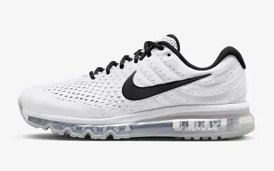 NIKE AIR MAX 2017  849559-100 White Black Men Size Us 7 Women SIZE US 8.5  • $155