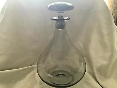 Holmegaard Ramona Smoke Glass Decanter With Stopper - Per Lütken • £75